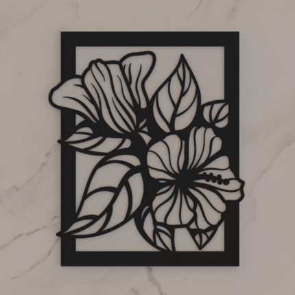 Hibiscus Delight" Wall Art - A Celebration of Nature’s Elegance