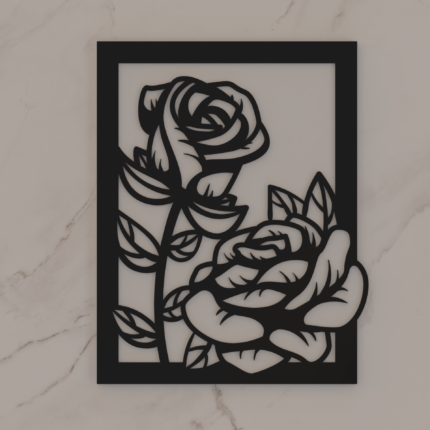 Roses of Eternity" Wall Art - A Timeless Tribute to Love and Beauty