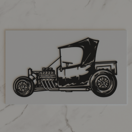Vintage Hot Rod Wall Art - A Tribute to Classic Automotive Engineering and Rebel Spirit