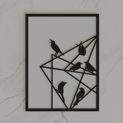 Geometric Birds Wall Art