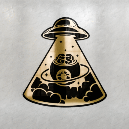 Futuristic UFO Mind Abduction Wall Art