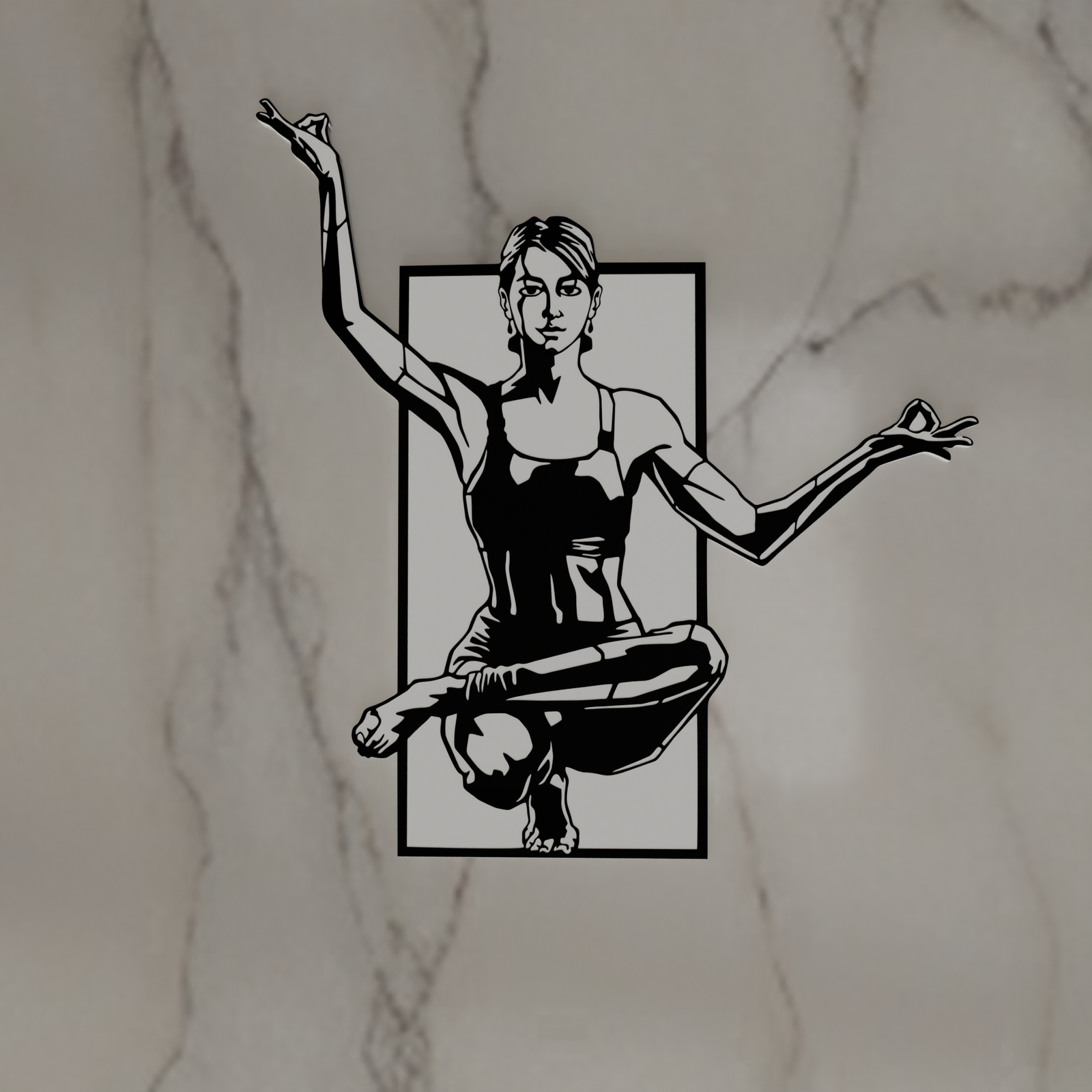 Serene Yoga Pose Wall Art