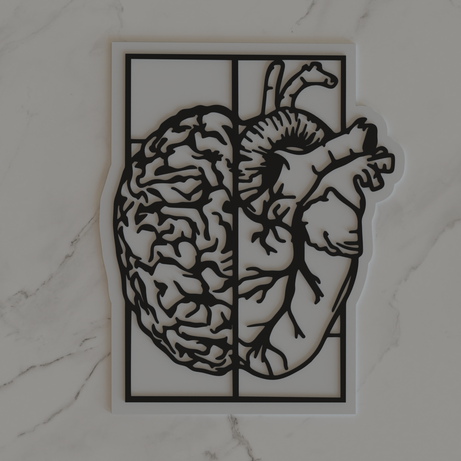 Heart & Brain Balance Wall Art