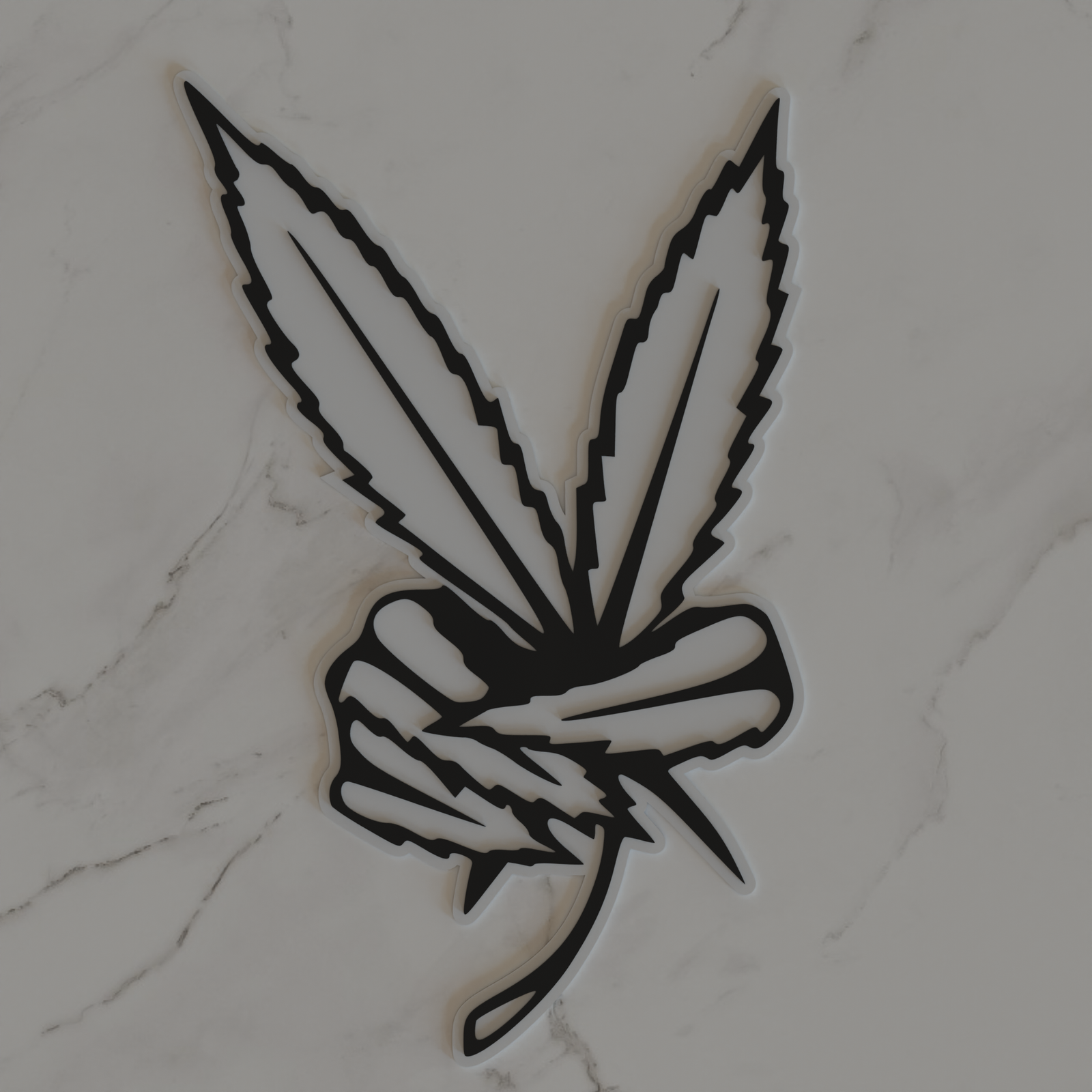 Weed Peace Acrylic Wall Art